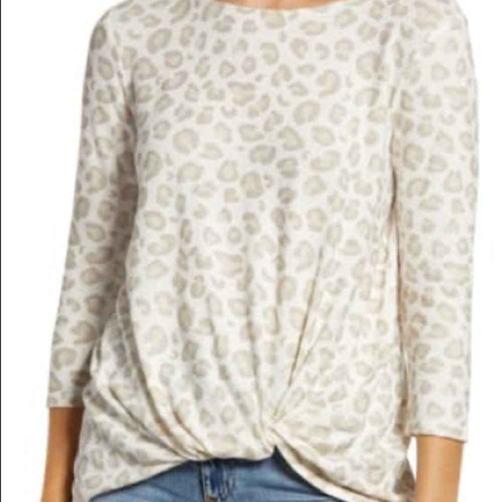 Gibson cozy twist front pullover